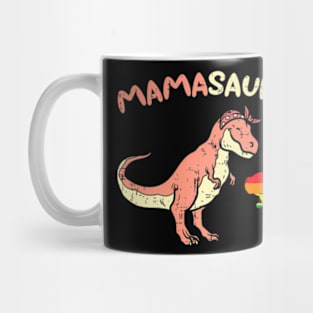 Mommasaurus Dinosaur Mom Mama LGBTQ Flag Gay Pride Mug